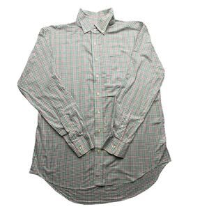 Vineyard Vines Classic Fit Murray Plaid Button Shirt Mens Large Pink Long Sleeve